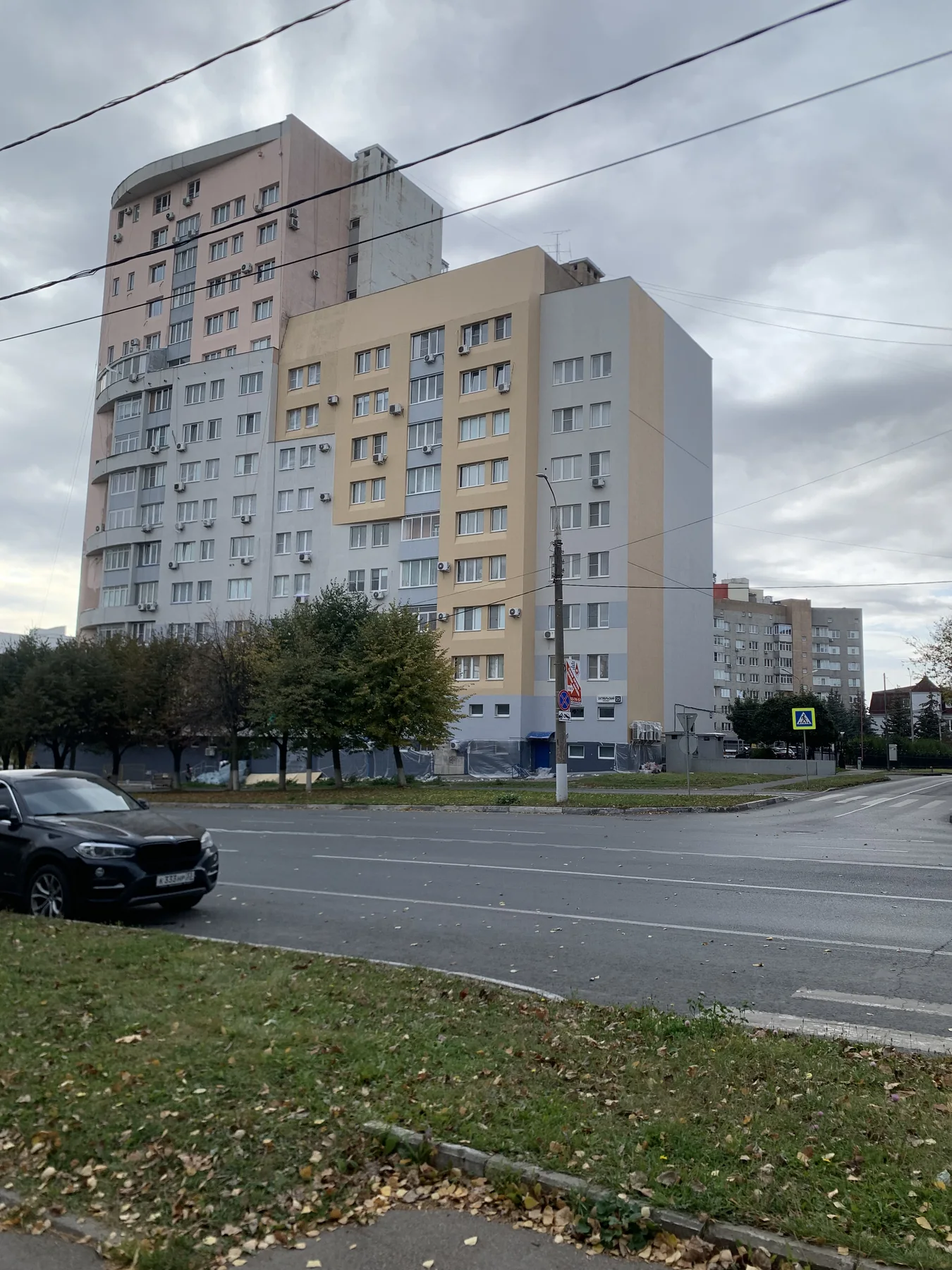 Готовый фасад после выполнения высотных работ